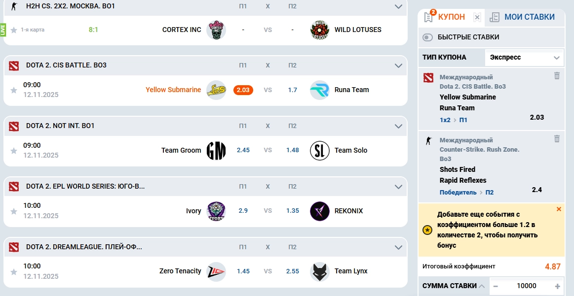 Как сделать первую ставку?