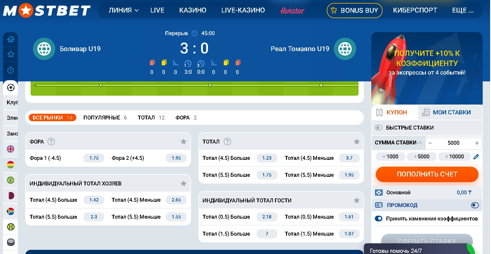 Как делать ставки и на что